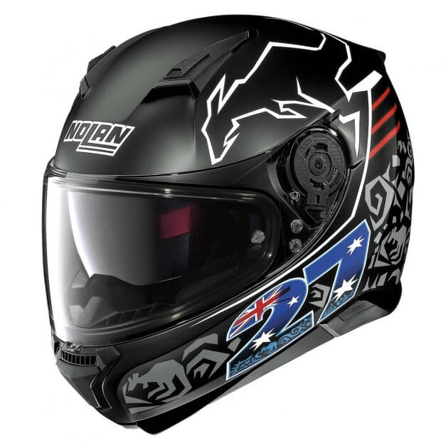 Moto prilba Nolan N87 Iconic Replica 33 C. Stoner Flat Black