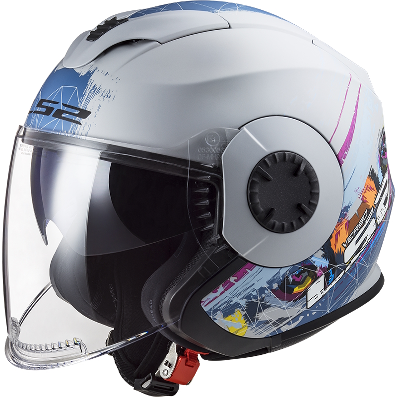 LS2 OF570 Verso Spring Matt Silver Blue 3XL (65-66)