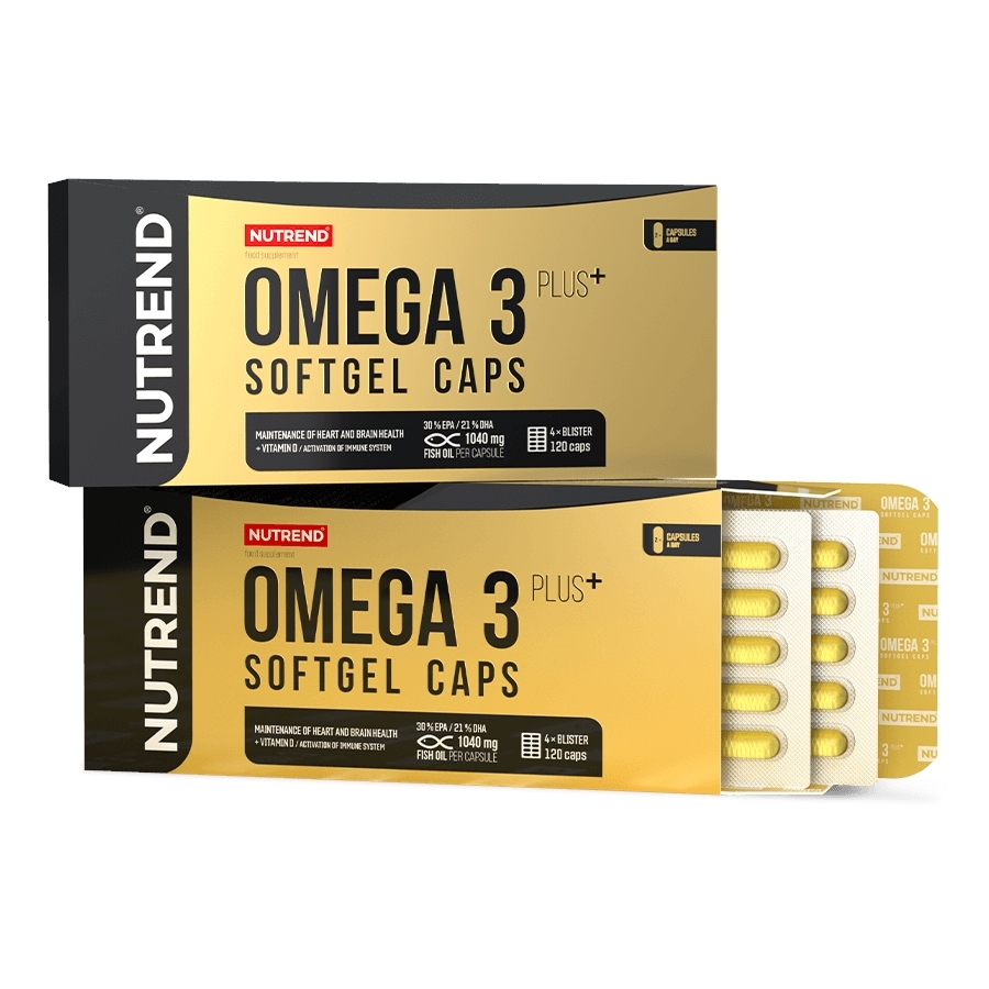 Nutrend Omega 3 PLUS Softgel Caps 120 kapslí