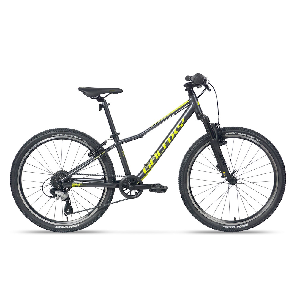 Juniorský horský bicykel Galaxy Pavo 24" - model 2024 čierna - 12" (138-148 cm)