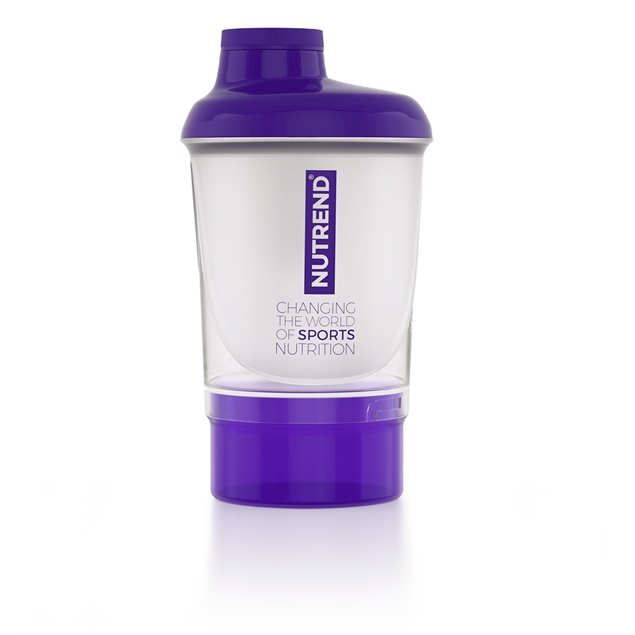 E-shop Nutrend Shaker se zásobníkem 300 ml fialová