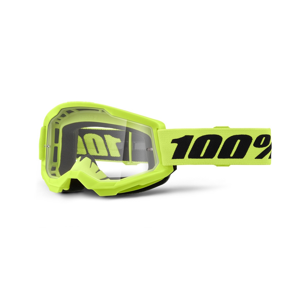 100% Strata 2 New Neon Yellow, číre plexi