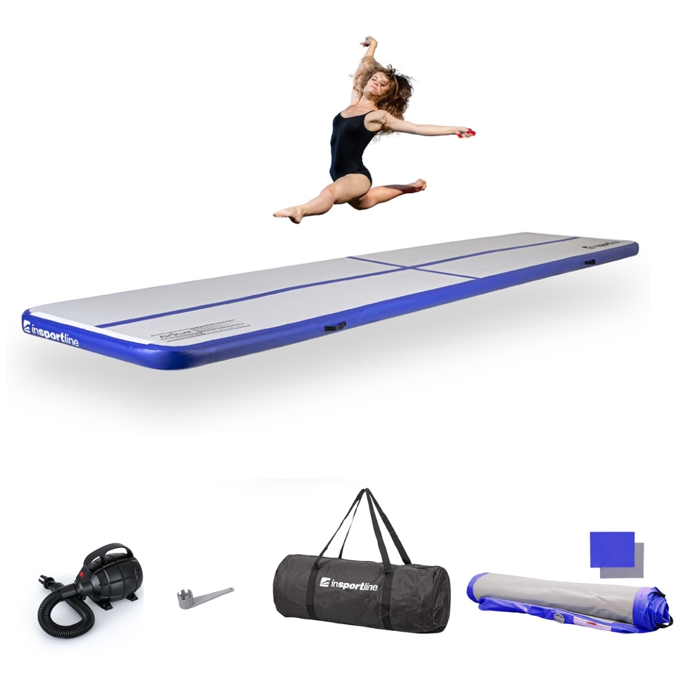 inSPORTline Airstunt 500x100x10 cm biely s elektrickou pumpou