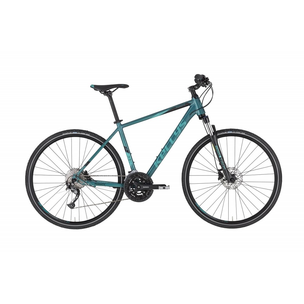 Pánsky crossový bicykel KELLYS PHANATIC 30 28" - model 2021 Teal - M (19'')