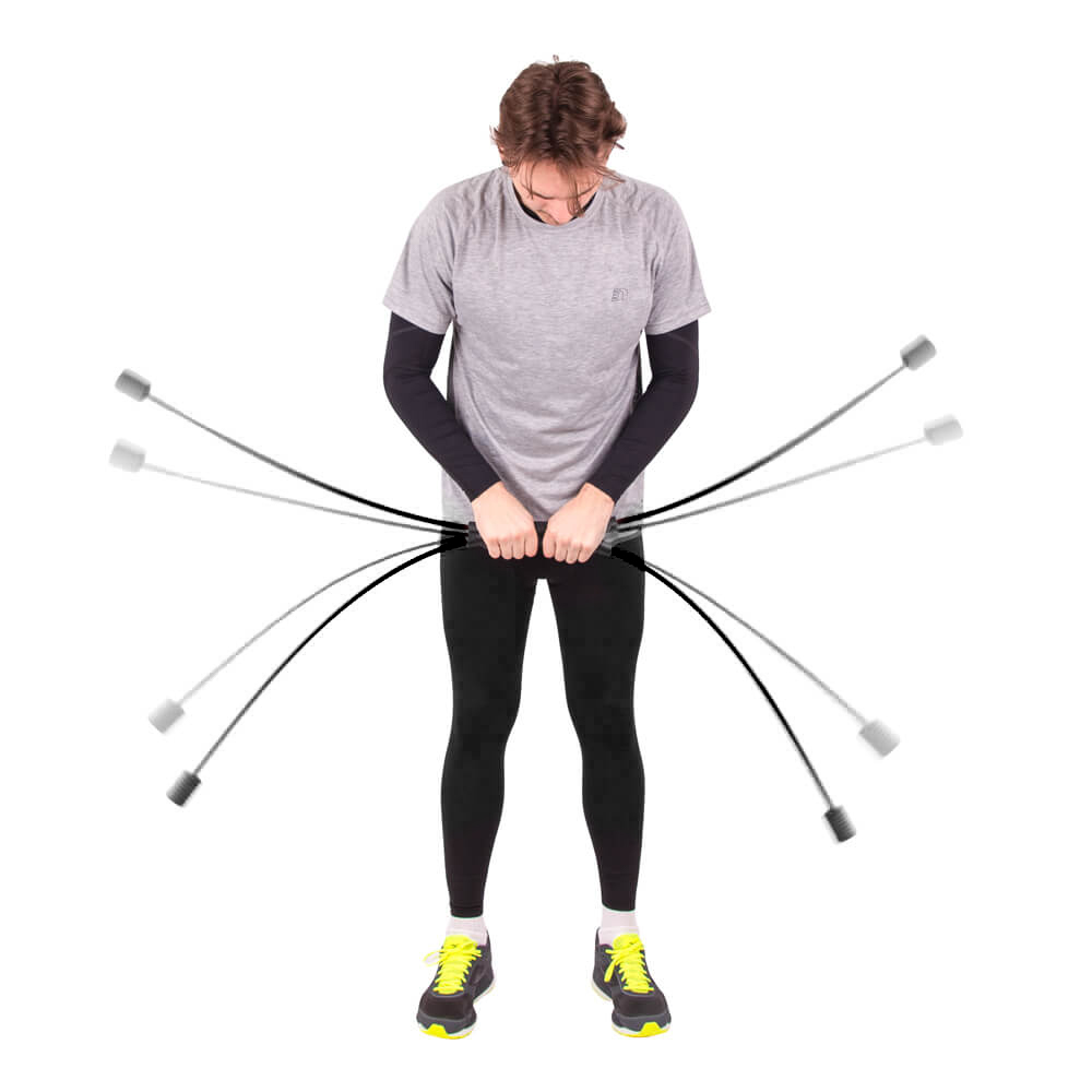 Kmitacia tyč inSPORTline Flexi Bar Strong - Farba: čierna · záber 6