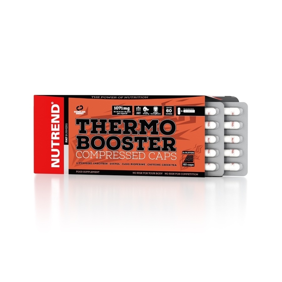 Spaľovač Nutrend Thermobooster Compressed Caps 60 kapsúl