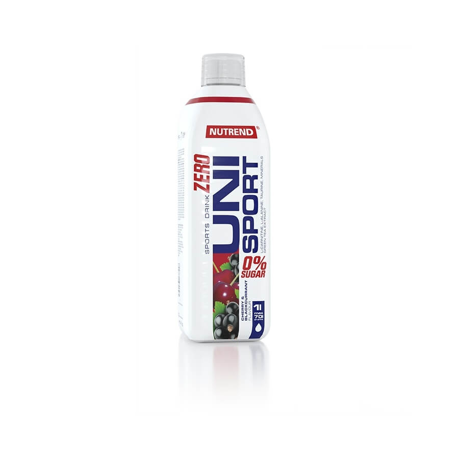 Nutrend Unisport Zero 1000 ml višňa - čierna rýbezľa