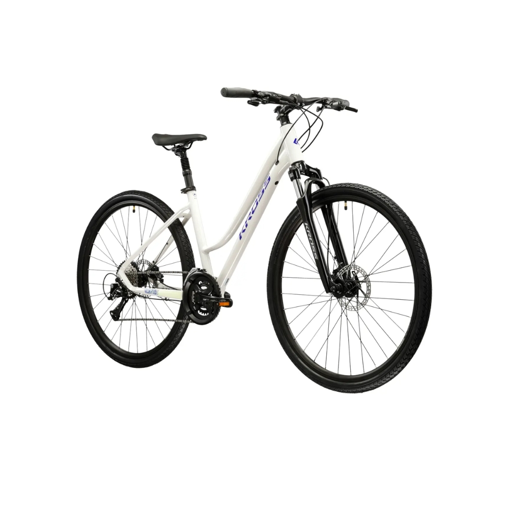 Kross Evado 4.0 28" - model 2025 šedá / námornícka modrá / lesk - M (17", 158-170 cm)
