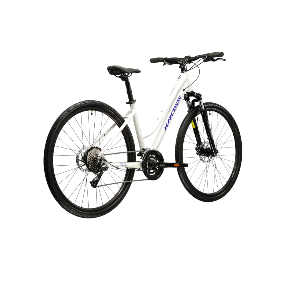 Kross Evado 4.0 28" - model 2025 šedá / námornícka modrá / lesk - M (17", 158-170 cm)