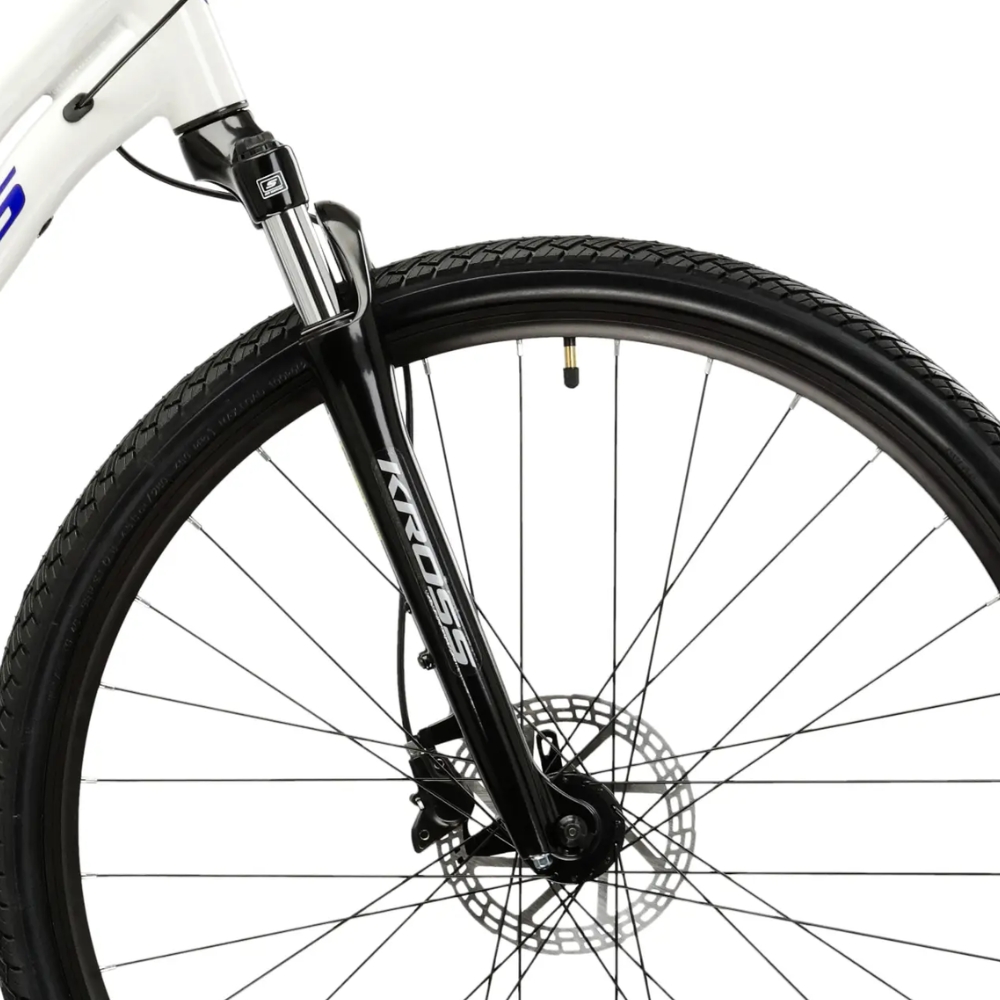 Kross Evado 4.0 28" - model 2025 šedá / námornícka modrá / lesk - M (17", 158-170 cm)