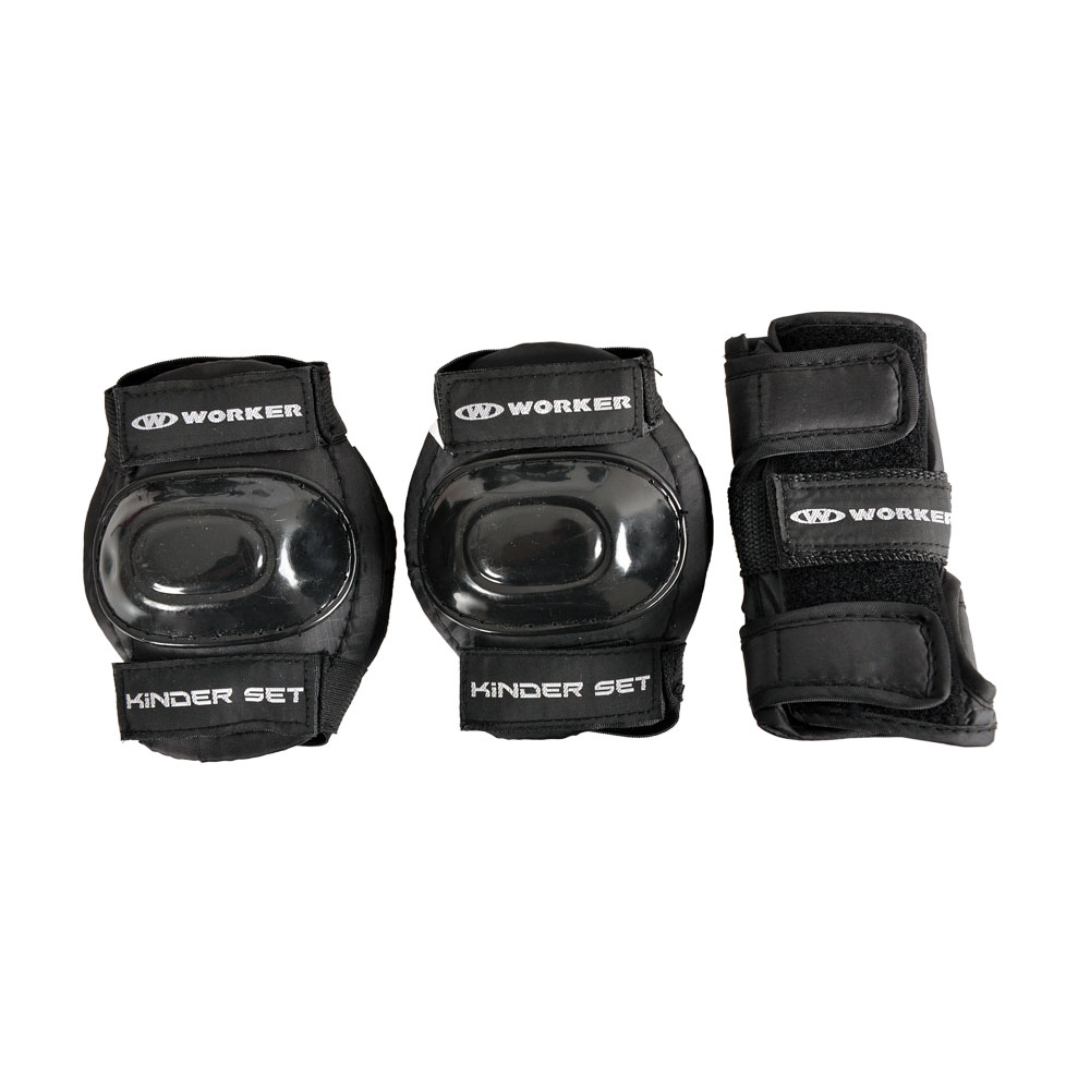WORKER Chrániče Kinder Set 6 dílný čierna - L WORKER Chrániče Kinder Set 6 dílný čierna - L
