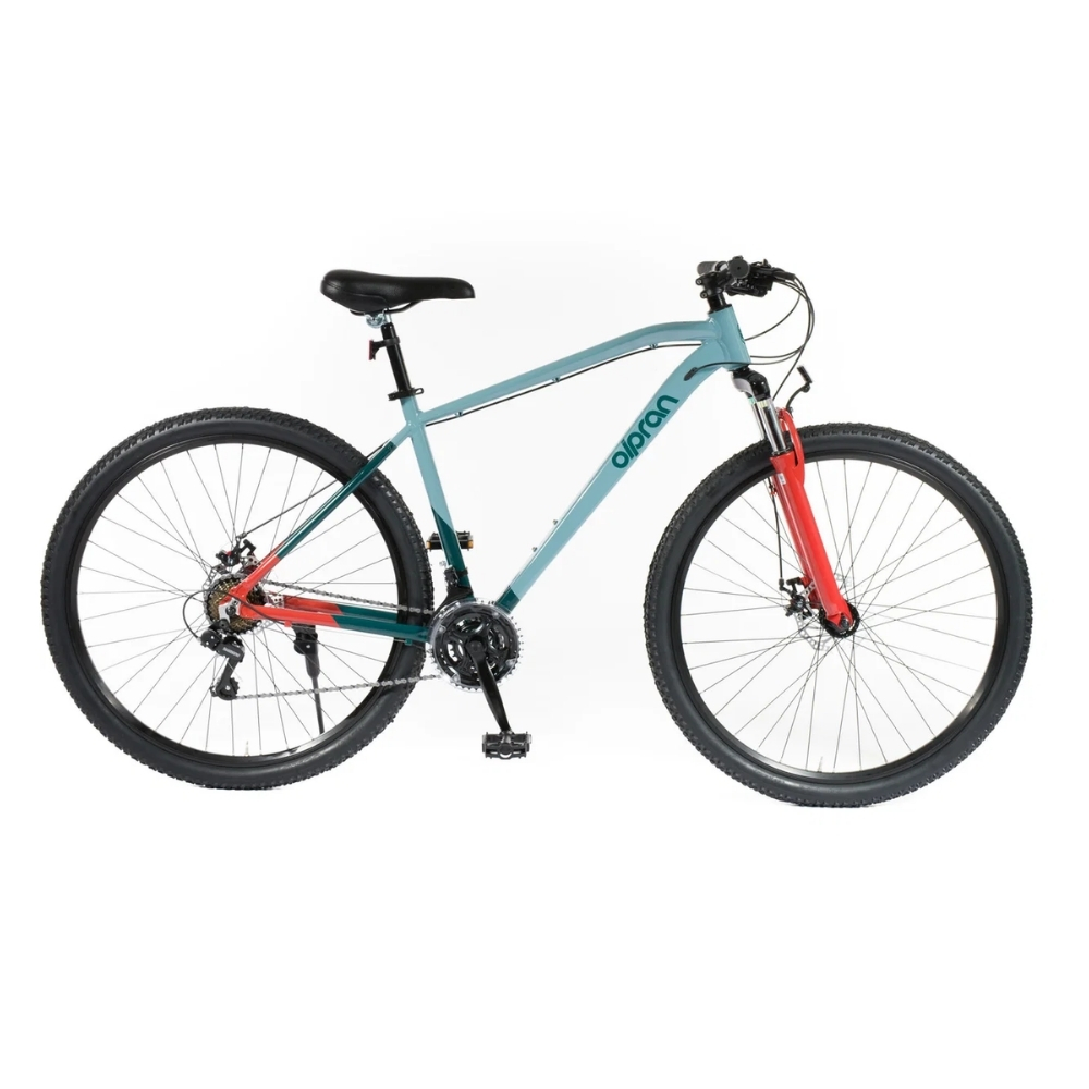 Olpran CANIS Man 29" biela/tmavá petrolejová/tmavo červená - 19" (170-185 cm)