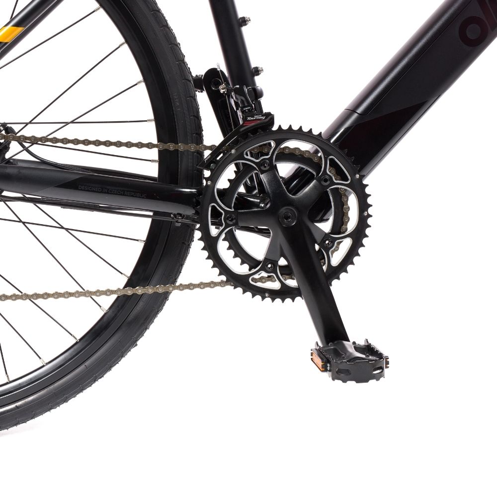 Olpran e-Gravel 28" - model 2026 modro-tyrkysová - 17" (155-175 cm) · záber 11