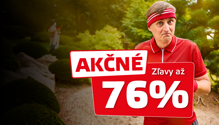 Zacvičili sme s cenami!<br>Zľavy až 76% 💪