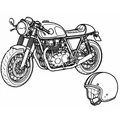 Café racer výbava
