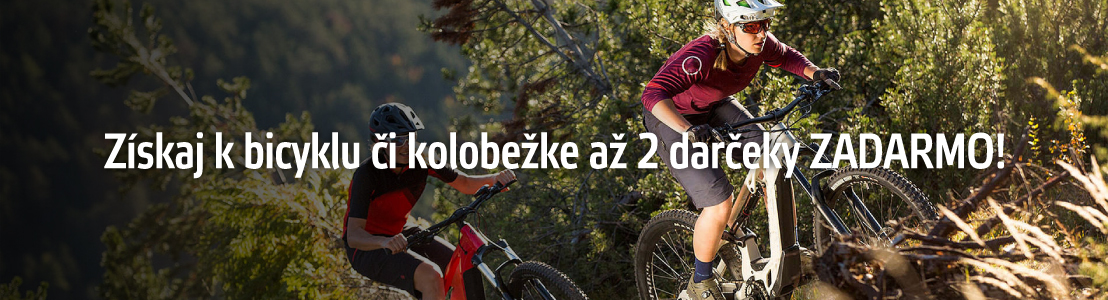 Až 2 darčeky k nákupu nového bicykla alebo kolobežky!