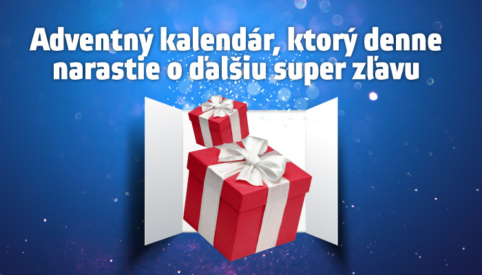 <span style="color:#cc3333">Adventný kalendár, ktorý denne narastie o ďalšiu super zľavu!</span>