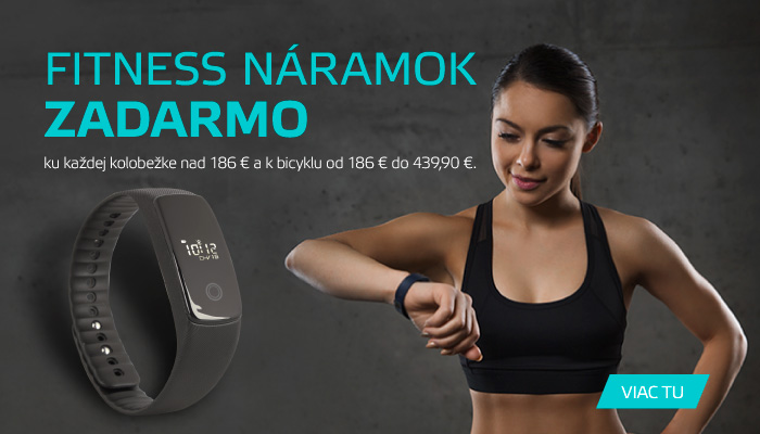 Fitness náramok v hodnote 56,90 € ZADARMO!