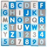 Penové puzzle inSPORTline Abecino 30x30x1 cm, 36ks