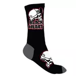 Ponožky BLACK HEART Cap Skull Socks