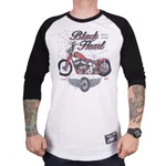 Tričko s dlhým rukávom BLACK HEART Red Baron Chopper - biela