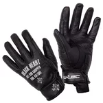 Letné kožené moto rukavice W-TEC Black Heart Darios - čierna