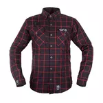 Košeľa W-TEC Black Heart Respector II - čierna s červeným pruhom