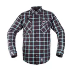 Košeľa W-TEC Black Heart Respector II - čierna s modrým pruhom