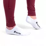 Bambusové neviditeľné ponožky inSPORTline Silvatic Noshow AG+ antibakteriálne - 3 páry - biela
