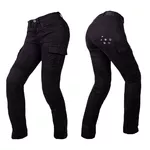 Dámske moto jeansy W-TEC Komehana - čierna