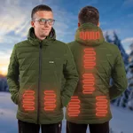 Pánska vyhrievaná bunda W-TEC HEATborg - khaki