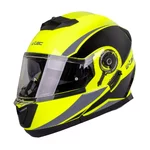 Výklopná prilba W-TEC Banelmeda - čierna-fluo žltá