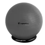 Gymnastická lopta inSPORTline Top Ball 75 cm so základňou BallBase - šedá