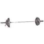 Olympijský nakladací set inSPORTline Hamerton 182 cm/50 mm 15,5-80kg