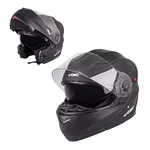 Výklopná moto prilba W-TEC Pezzon - čierna matná
