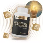 Výživový doplnok inSPORTline Magnesium+Vitamin B6, 90 kapsúl