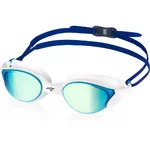 Plavecké okuliare Aqua Speed Vortex Mirror - White/Blue/Rainbow Mirror
