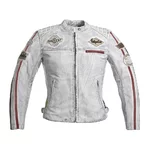 Dámska kožená moto bunda W-TEC Sheawen Lady White - 2. akosť - biela