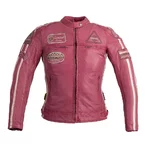 Dámska kožená moto bunda W-TEC Sheawen Lady Pink - 2. akosť - ružová