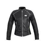 Dámska kožená moto bunda W-TEC Hagora - 2.akosť - matne čierna