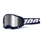 Motokrosové okuliare 100% Accuri 2 Mirror - Mifflin tmavo modrá, zrkadlové plexi