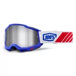 Motokrosové okuliare 100% Accuri 2 Mirror - Kolby modrá, zrkadlové plexi