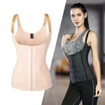 Fitness korzet s ramienkami inSPORTline Corsup - béžová