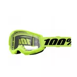 Detské motokrosové okuliare 100% Strata Mini - Yellow žltá, číre plexi