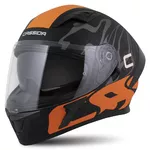 Moto prilba Cassida Orbit Multivers čierna matná/oranžová/šedá/biela