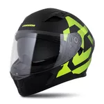 Moto prilba Cassida Orbit Grind čierna matná/žltá fluo