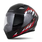 Moto prilba Cassida Orbit StriX červená/šedá/biela/čierna