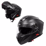 Výklopná moto prilba W-TEC Cullo - čierna matná