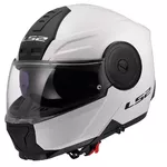 Výklopná moto prilba LS2 FF902 Scope II Solid Gloss White