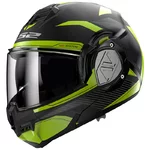 Preklápacia moto prilba LS2 FF906 Advant Revo Matt Black H-V Yellow P/J